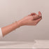 Haifischzahn-Sand-Makramee-Armband von Lauren Howe | 925er Sterlinggold Vermeil | Kristall